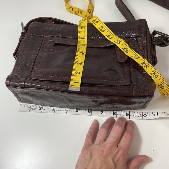 THE TREND brown Leather crossbody / shoulder bag - Picture 16 of 16